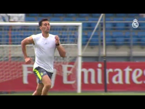 شاهد فرحة الانتصارات تسيطر على تدريبات ريال مدريد