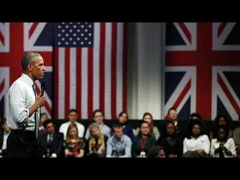 شاهد أوباما يدعو الشباب البريطانيين إلى نبذ العنصرية والكراهية