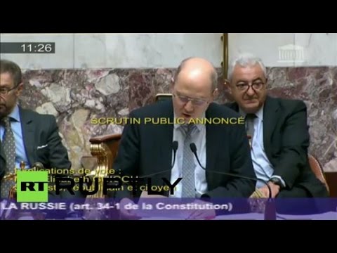 فيديو لحظة تصويت البرلمان الفرنسي على رفع العقوبات عن موسكو