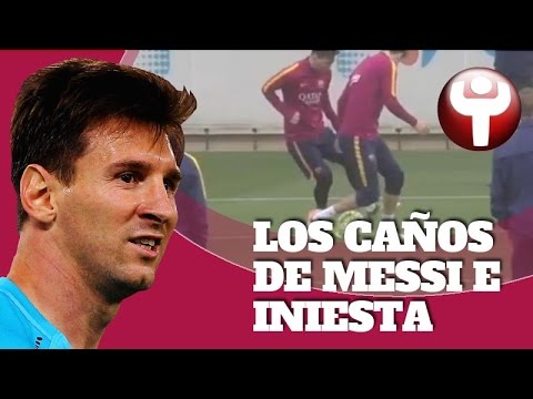 لاعبو برشلونة يسخرون من بيكيه بعد خداع ميسي له