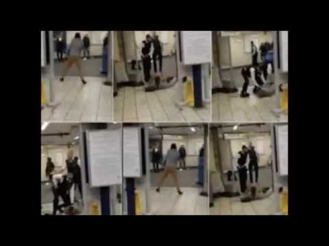 بالفيديو لحظة هجوم متطرف داخل محطة قطار وهو يردد  الله أكبر