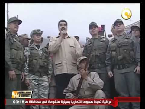 فيديو أكثر من 500 ألف عسكري ومدني يشاركون في مناورات ضخمة بفنزويلا