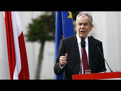 بالفيديو  فوز فان دير بيلين في الرئاسيات في النمسا