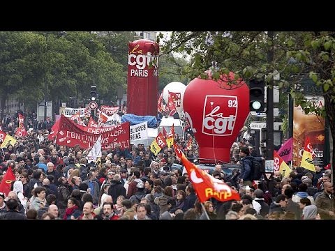 بالفيديو توسع نطاق الاحتجاجات ضد تعديل قانون العمل في فرنسا