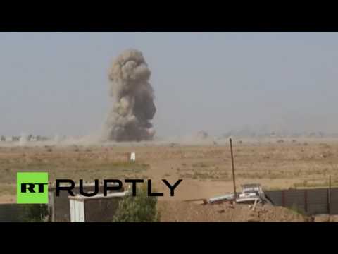 بالفيديو لحظة تفجير القوات العراقية لانتحاري من داعش