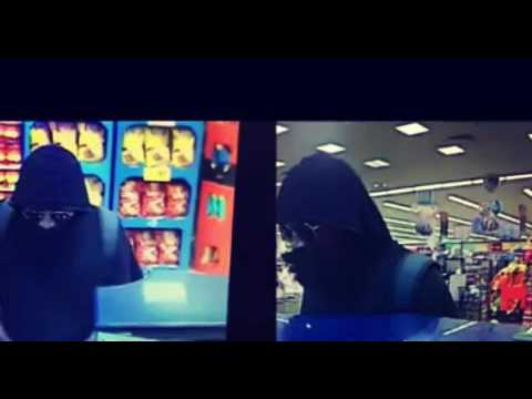 بالفيديو شاهد لص تسقط لحيته أثناء قيامه بعملية سطو