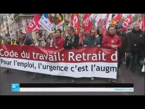 السلطات الفرنسية تسمح بتنظيم مسيرة احتجاجية ضد قانون العمل