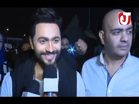 بالفيديو تامر حسني يحيي الحفل الختامي لمهرجان تيميتار 2016