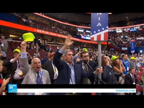 شاهد احتجاج المندوبين المعارضين لدونالد ترامب