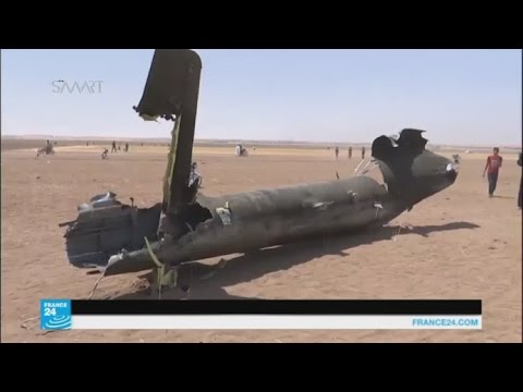 بالفيديو  شاهد إسقاط مروحية روسية في إدلب