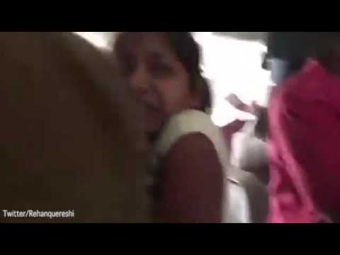 بالفيديو شاهد صراخ ورعب الركاب لحظة احتراق الطائرة الإماراتية