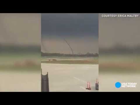 بالفيديو شاهد لحظات تكون إعصار جبلي غريب