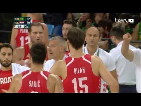فيديو كرواتيا تهزم البرازيل 80  76 في كرة السلة رجال