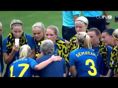 بالفيديو  المنتخب السويدي يتأهل إلى الجولة النهائية في كرة القدم للسيدات