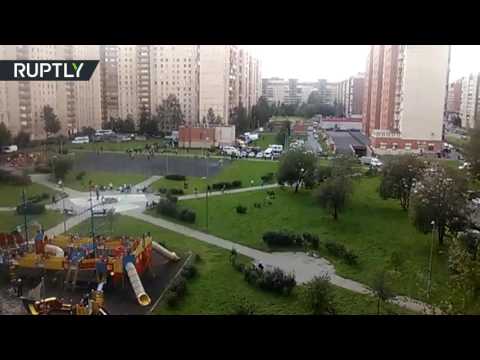 بالفيديو إلقاء القبض على مسلحين في سان بطرسبورغ