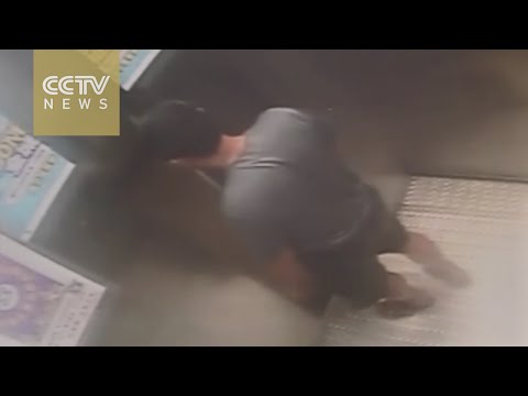 شاهد لحظة سقوط مصعد برج من الطابق الـ30