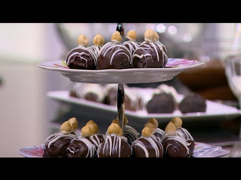 طريقة عمل كرات بسكويت الشيكولاتة