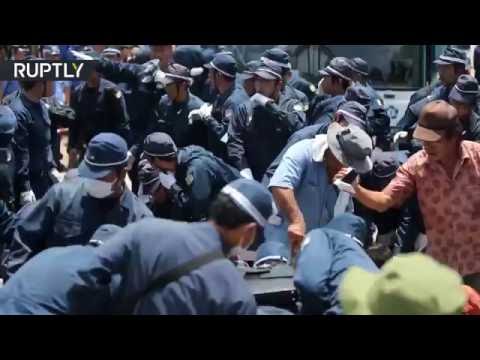 احتجاجات في جزيرة أوكيناوا ضد الوجود العسكري الأميركي