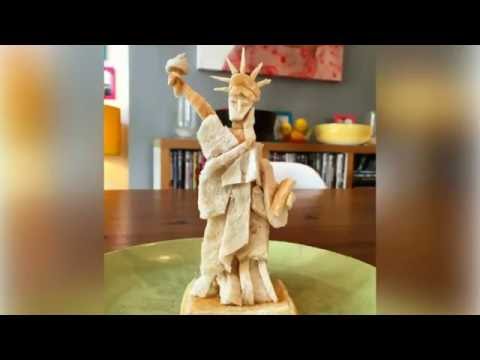 شاهد أب يصنع أشكالًا فنية بالـتوست لتشجيع ابنته المريضة