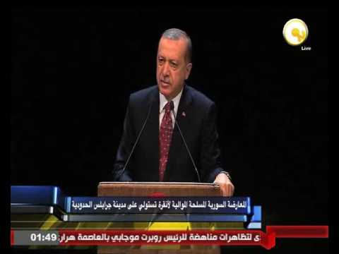 بالفيديو المعارضة السورية المسلحة الموالية لأنقرة تستولى على مدينة جرابلس الحدودية