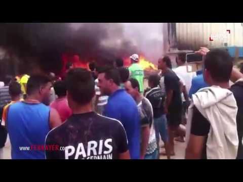 بالفيديو اندلاع حريق مروّع في منطقة الوليدية 