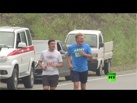 بالفيديو المتحدث باسم الرئيس الروسي يشارك في سباق لحماية الحيوانات النادرة