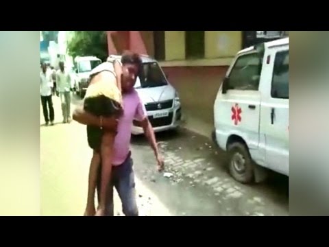 شاهد طفل يموت على كتف والده في كانبور الهندية