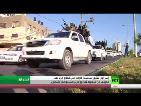 بالفيديو إسرائيل تشن سلسلة غارات على قطاع غزة