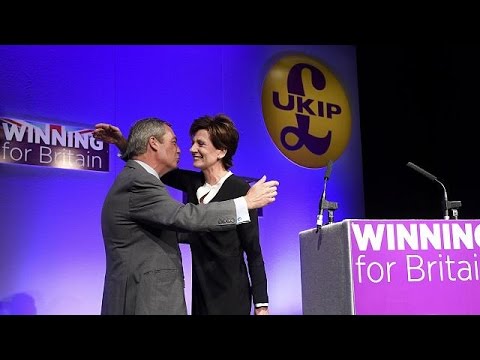 شاهد دْيان جِيْمْسْ على رأس حزب من أجل استقلال المملكة المتحدة