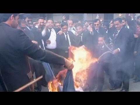 تظاهرات منددة برسوم شارلي إيبدو في باكستان واليمن