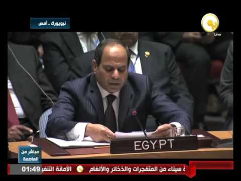 بالفيديو جانب من كلمة الرئيس السيسي خلال جلسة مجلس الأمن الأربعاء