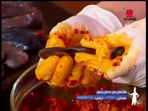 بالفيديو طريقة عمل ومقادير المكدوس 