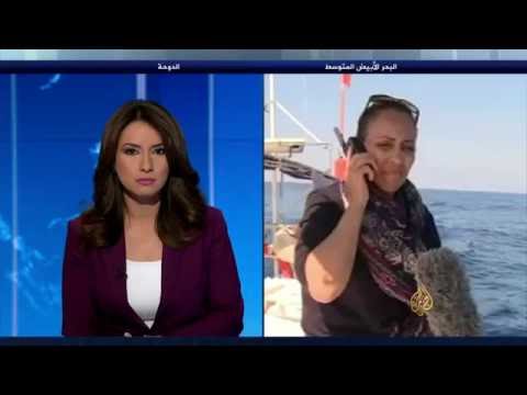 بالفيديو سفينة زيتونة تواصل نحو قطاع غزة