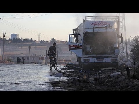 بالفيديو الأمم المتحدة تؤكد تعرض قافلة مساعدات لها في حلب إلى غارة جوية الشهر الماضي