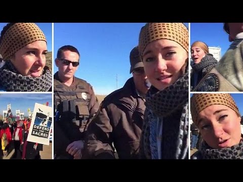 شاهد السلطات الأميركية تُوقف ممثلة خلال تظاهرة ضد مد أنابيب نفطية