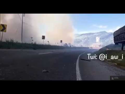 شاهد انفجار مصنع ألعاب نارية في كولومبيا