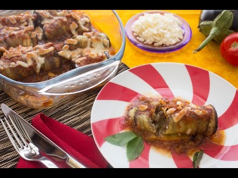 طريقة عمل ملفوف الباذنجان المشوي باللحم المفروم