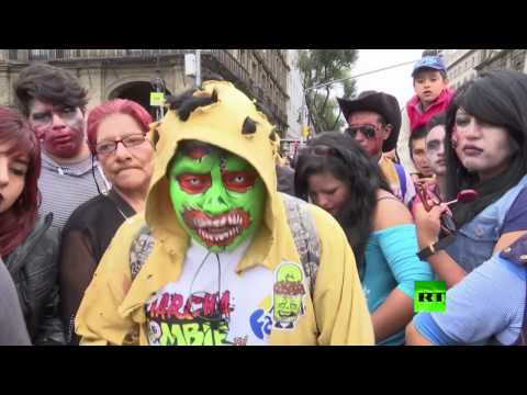 آلاف الزومبي يجتاحون العاصمة المكسيكية