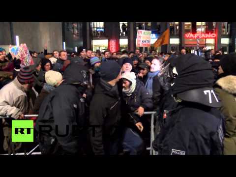 ليغيدا تتظاهر ضد أسلمة الغرب في ألمانيا