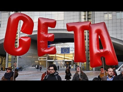 بالفيديو تفاؤل أوروبي بتوقيع اتفاقية التجارة الحرة مع كندا