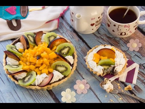 شاهد طريقة عمل تارت الفواكه والكريمة