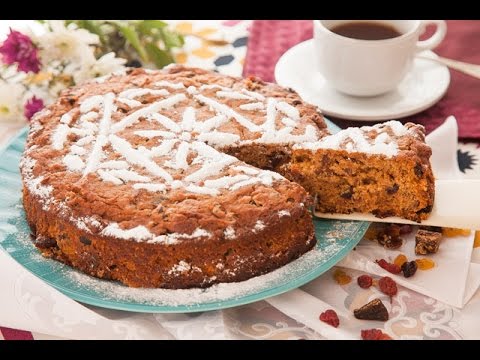 شاهد طريقة عمل كيك بالفواكه الجافة