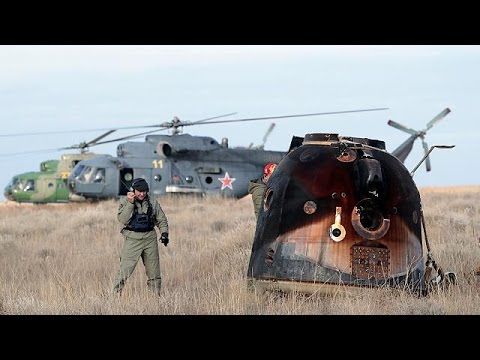 بالفيديو 3 رواد يعودون إلى الأرض من محطة الفضاء الدولية