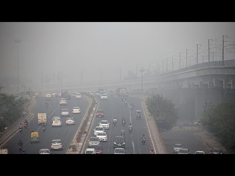 بالفيديو  نيودلهي تختنق بسبب تلوُّث الهواء
