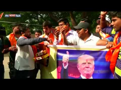 شاهد احتفالات كبيرة في شوارع الهند  لفوز دونالد ترامب