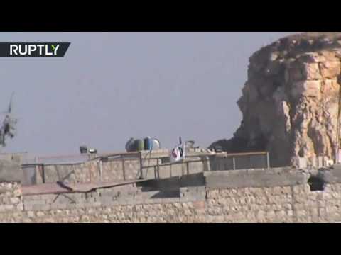 شاهد إطلاق نار متبادل شمال حلب