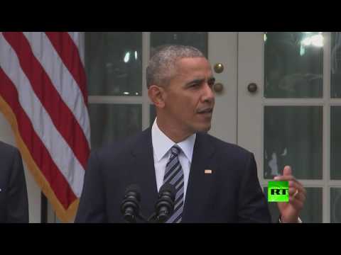 شاهد الرئيسان أوباما وترامب يبحثان انتقال السلطة