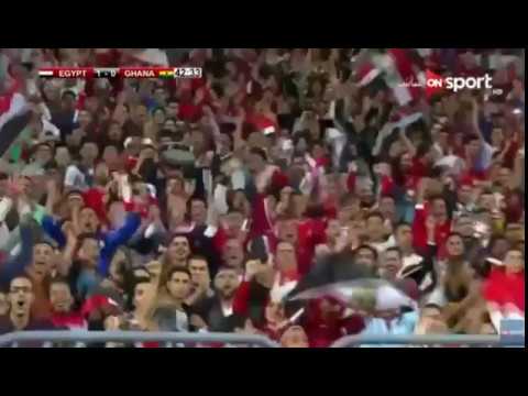 شاهد المنتخب المصري يفوز على نظيره الغاني بهدفين نظيفين