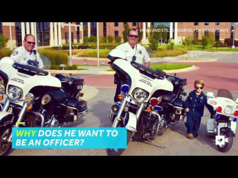 شاهد أصغر شرطي في أميركا عمره 5 سنوات