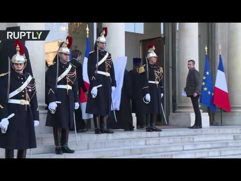 بطريرك موسكو وعموم روسيا يلتقي بالرئيس الفرنسي في باريس